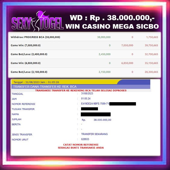 Jackpot Casino Pragmatic 31-Aug-2023 Member Sexytogel